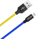 ColorWay USB - Apple Lightning National 2.4А 1м Blue Yellow 143812 фото 4