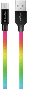 ColorWay USB - MicroUSB Multicolor 2.4а 1м 143815 фото