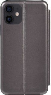 TOTO Book Rounded Leather Case Apple iPhone 12/12 Pro Grey 128432 фото