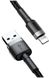 Baseus Cafule Cable Lightning 0,5m 2.4A Gray Black F_142005 фото 1