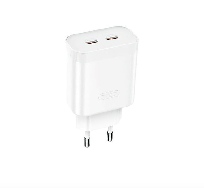 XO L105 35W 35W Dual Port Fast Charger Type-c Port Fast Charger White 144719 фото