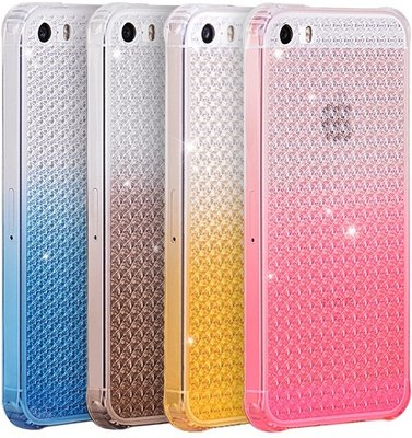 HOCO TPU cover Diamond series Gradient iPhone 5/5s/SE Pink F_44395 фото