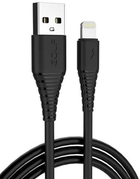 GOLF GC-64I Lightning cable 1m Black 77735 фото