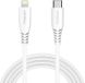 Tronsmart Type-C to Lightning 1.2m LCC06 Double Braided Nylon 4FT Cable White F_91758 фото 1
