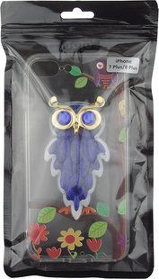 TOTO TPU Case Decorative Stones IPhone 7 Plus/8 Plus Owls Purple 56638 фото