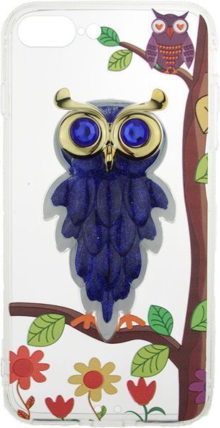 TOTO TPU Case Decorative Stones IPhone 7 Plus/8 Plus Owls Purple 56638 фото