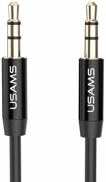 Usams YP-01 Aux Audio Cable 1m Black 136207 фото