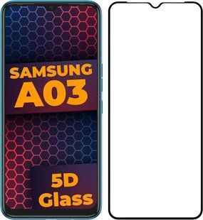 TOTO 5D Full Cover Tempered Glass Samsung Galaxy A03 (A035) Black 138947 фото
