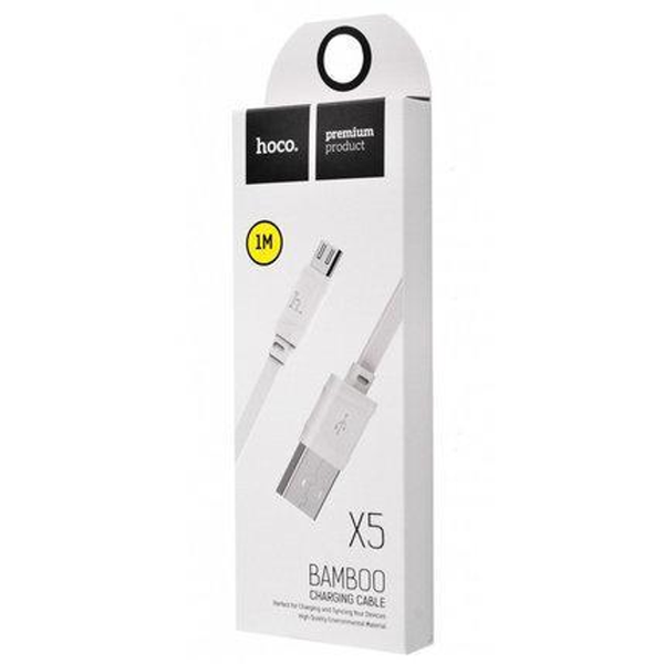 Hoco microUSB X5 Bamboo White 144492 фото