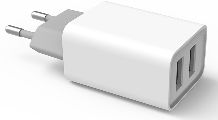 ColorWay 2USB AUTO ID 2.1A (10W) White 143855 фото