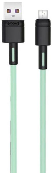 XO microUSB NBQ166 5A/1m Green 136436 фото