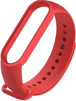 UWatch Replacement Silicone Band For Xiaomi Mi Band 5/6/7 Red F_126625 фото