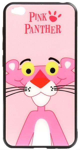 TOTO Cartoon Print Glass Case Xiaomi Redmi Go Pink Panther F_93470 фото