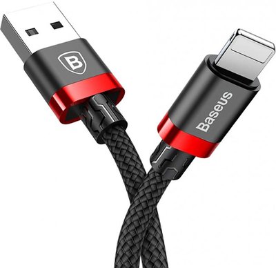 Baseus Cafule Cable USB for IP 1.5A 2m Red Black F_139554 фото