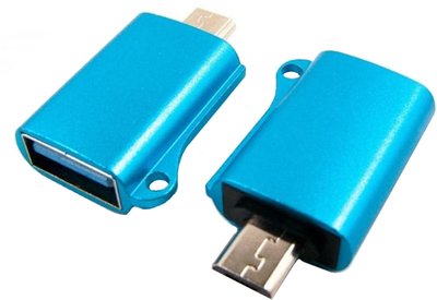 Dengos ADP-017 OTG USB - Micro-USB Blue F_134142 фото
