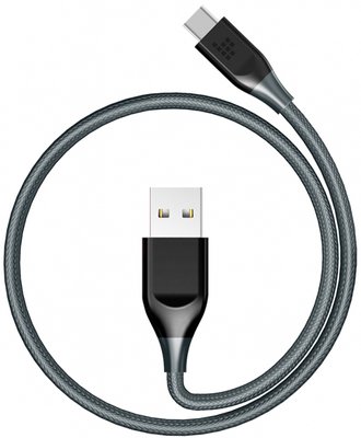 Tronsmart USB2.0-Type-C 1m ATC6 Nylon Cable Grey F_62833 фото