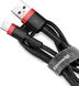 Baseus Cafule Cable Lightning 1m 2.4A Red Black F_139381 фото 3