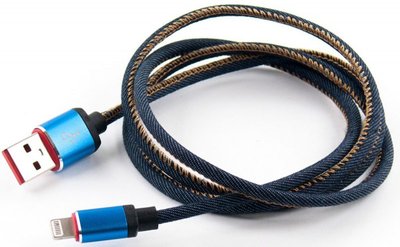 Dengos NTK-L-MT Round Lightning Cable 1m Jeans F_132071 фото