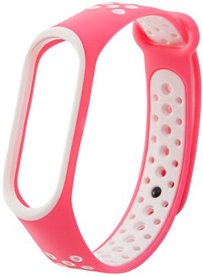 UWatch Replacement Sports Strap for Mi Band 3/4 Pink/White F_126700 фото