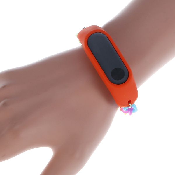 UWatch Fashion Rainbow Color Elastic Stretch Replacement Silicone Strap For Xiaomi Band 2 Red F_63661 фото