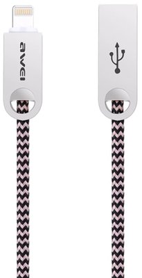 AWEI CL-20 Lightning cable 1m Rose Gold F_112668 фото