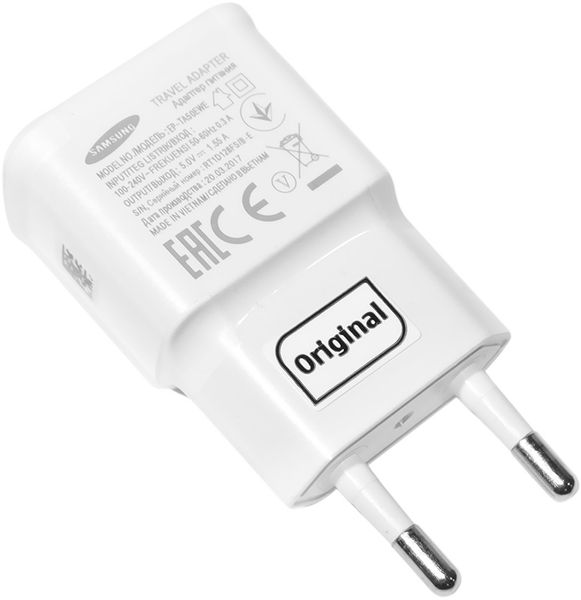 Samsung Travel Charger 1USB 2A White (High Copy) F_83983 фото