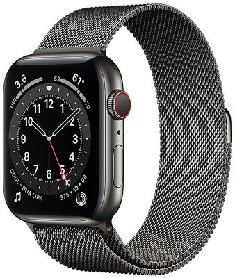 Apple Watch Series 6 GPS + Cellular 44mm Graphite St. Steel Case w. Graphite Milanese Loop (M07R3) F_126090 фото