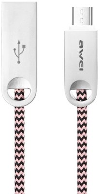 AWEI CL-30 MicroUSB 1m Rose Gold F_112658 фото