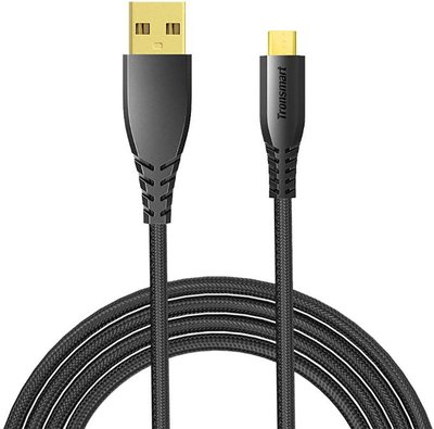 Tronsmart MUC04 Nylon Premium USB Cable 1m With Gold-Plated Connectors Grey F_77676 фото