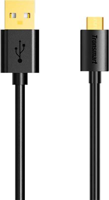 Tronsmart MUS03 Premium USB Cable 1m With Gold-Plated Connectors Black F_59534 фото