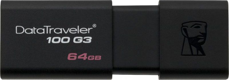 Kingston DataTraveler 100 G3 USB 3.0 64Gb 2pcs Black F_138480 фото