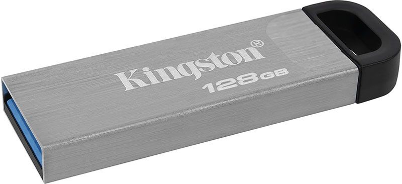 Kingston DataTraveler Kyson USB 3.2 128Gb Silver Black F_139733 фото