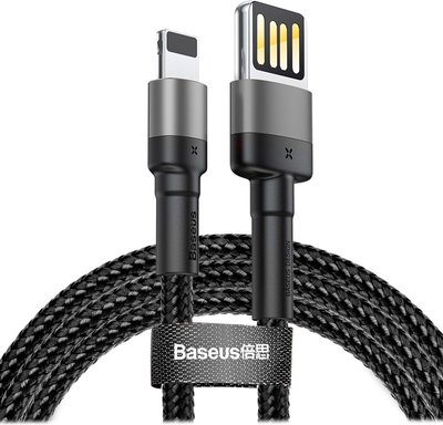 Baseus Cafule Cable Special Edition USB For iP Lighting 1m Grey Black F_136716 фото